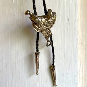 Horse Saddle Equestrian Bolo Tie